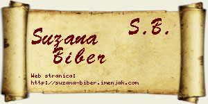 Suzana Biber vizit kartica